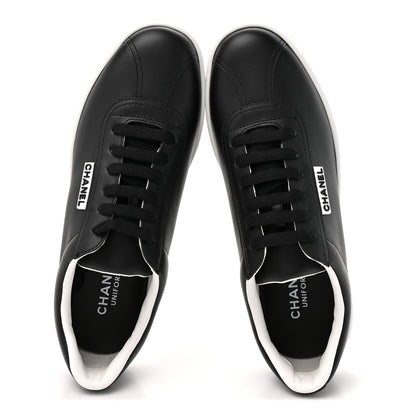 Chanel Calfskin CC Uniform Womens Sneakers 39 Black 2 of 10