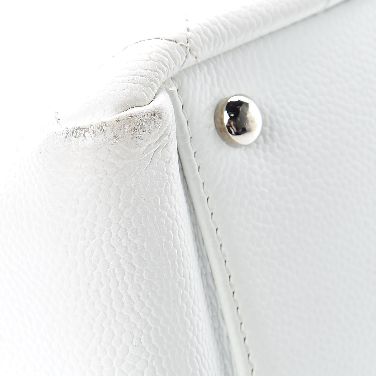 Chanel Caviar Quilted Petit Timeless Tote PTT White 12 of 17
