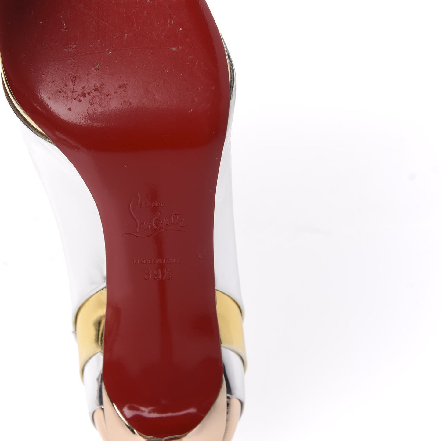 Nappa Patent Veau Mirror Eklectica 85 Pumps 39.5 Silver
