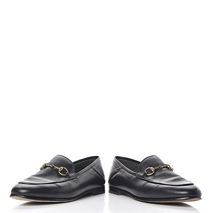 Gucci Lambskin Womens Brixton Horsebit Loafers 37 Black 6 of 16
