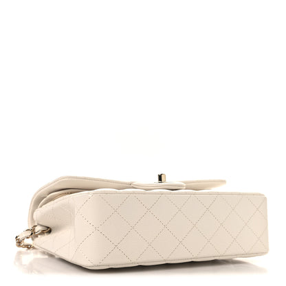 Chanel Caviar Quilted Small Double Flap White White 4 of 11