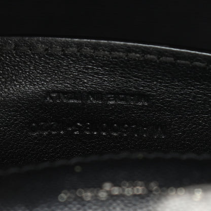 Saint Laurent Grain De Poudre Textured Mixed Matelasse Triquilt Medium Monogram Satchel Black 7 of 16