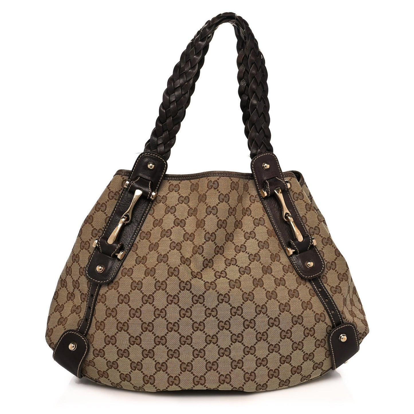 Monogram Medium Pelham Shoulder Bag Dark Brown