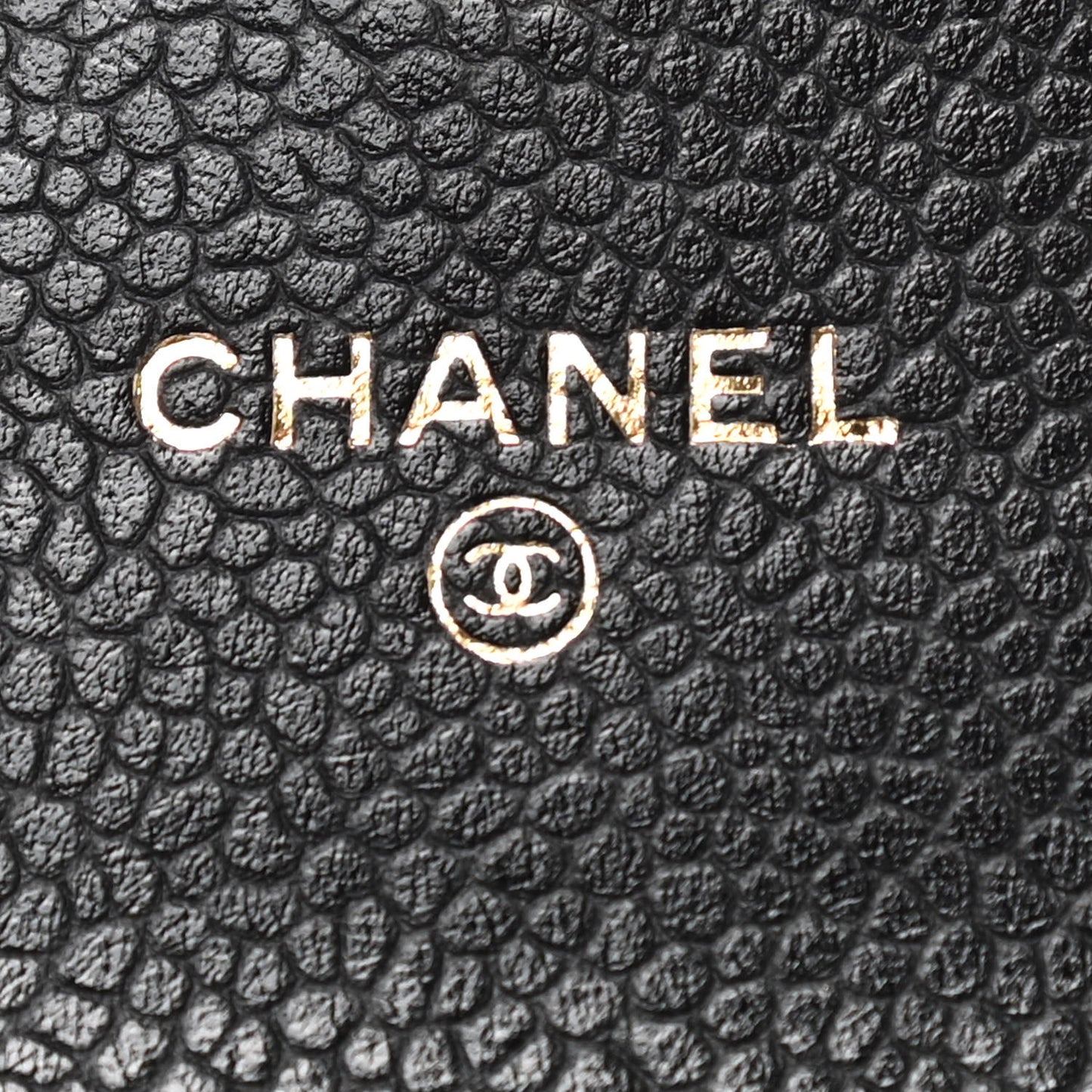 Caviar Quilted Flap Card Holder Black