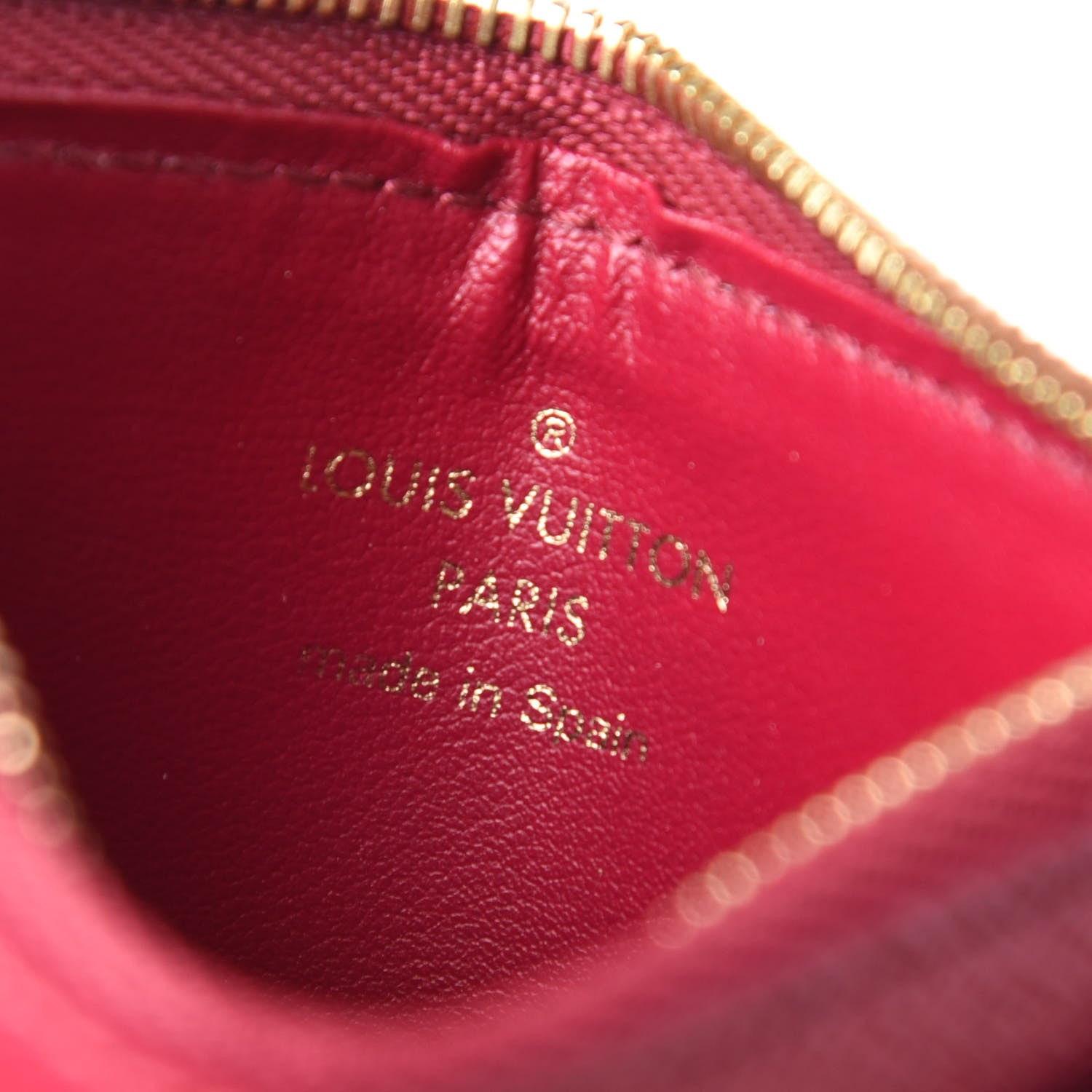Louis Vuitton Monogram Zipped Card Holder Fuchsia 7 of 7