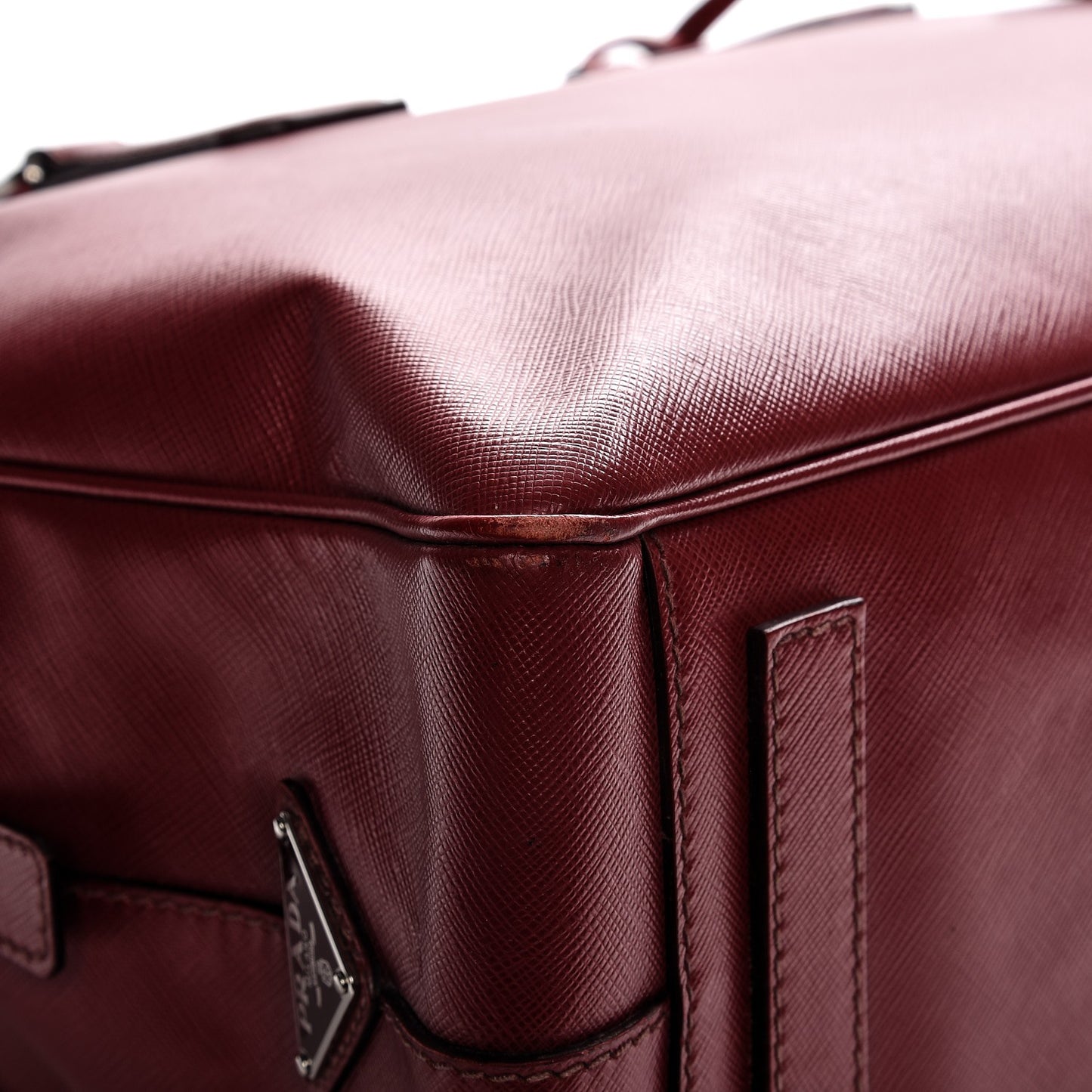 Saffiano Travel Briefcase Red