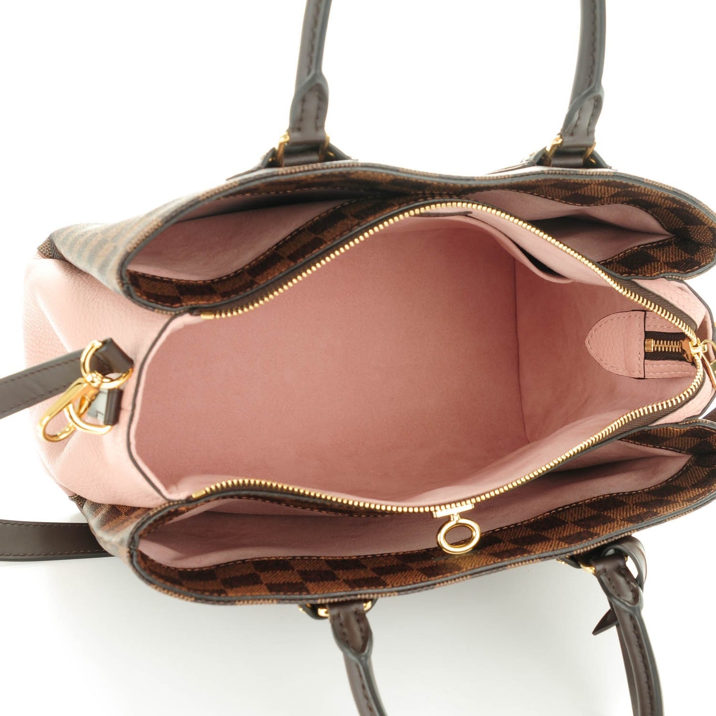 Cuir Taurillon Damier Ebene Normandy Magnolia