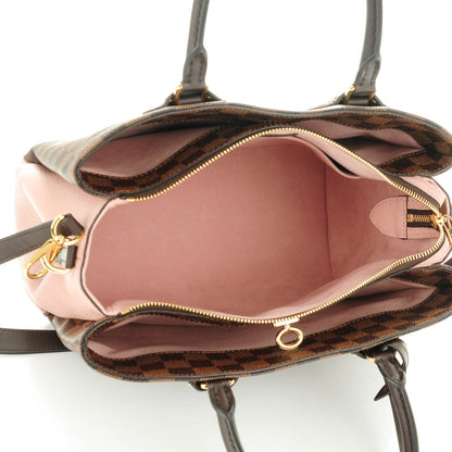 Louis Vuitton Cuir Taurillon Damier Ebene Normandy Magnolia 5 of 8