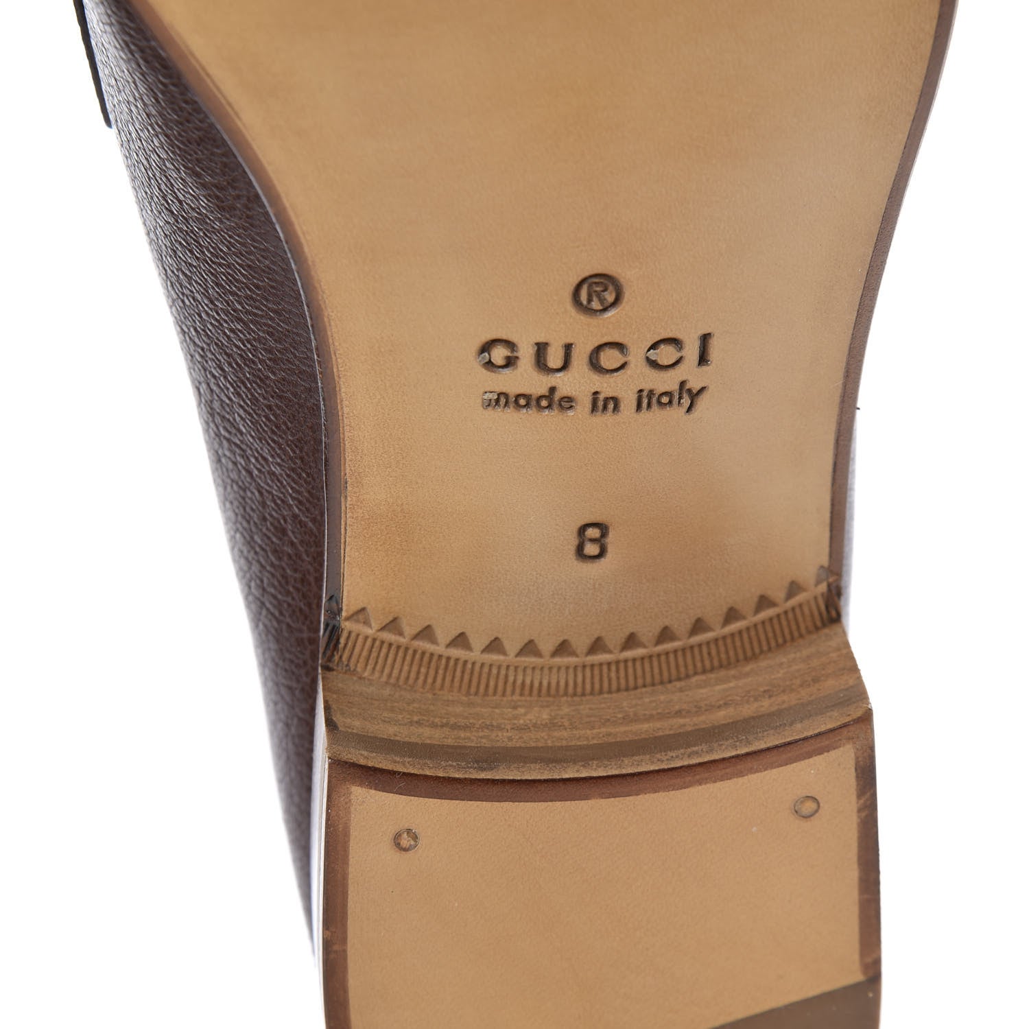 Gucci Havely Kid Web Mens Horsebit Loafers 8 Light Brown 8 of 10