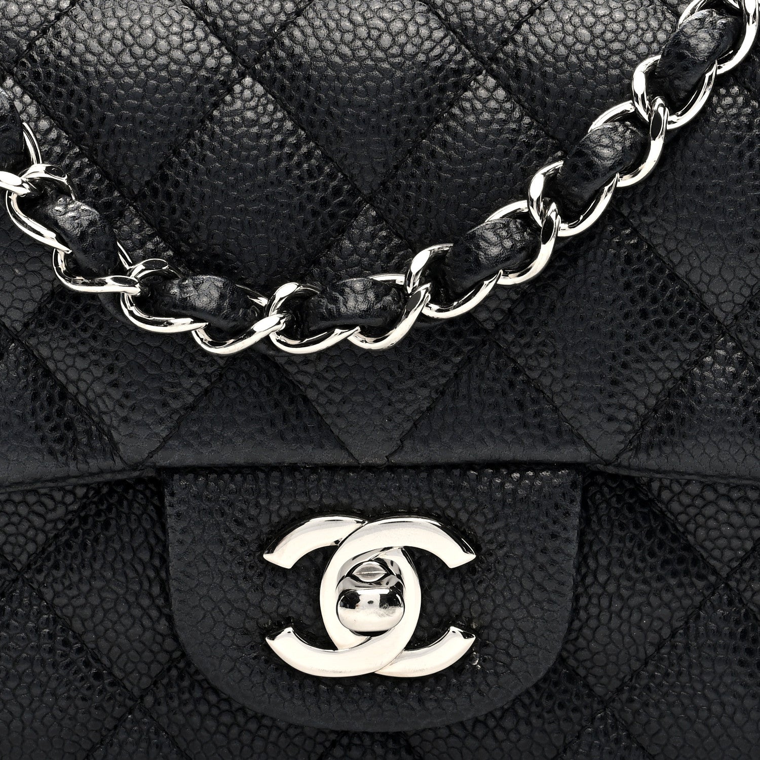 Chanel Caviar Quilted Mini Rectangular Flap Black 8 of 10