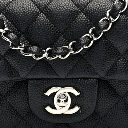 Chanel Caviar Quilted Mini Rectangular Flap Black 8 of 10