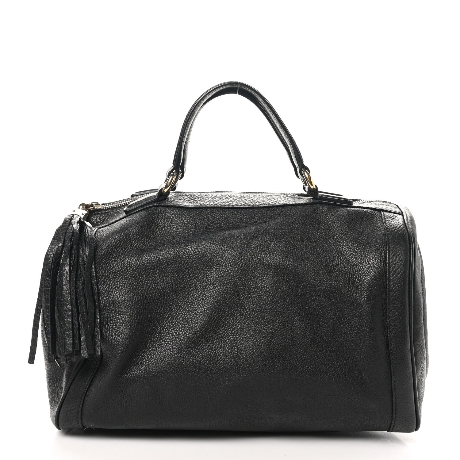 Gucci Pebbled Calfskin Medium Soho Boston Black 1 of 10