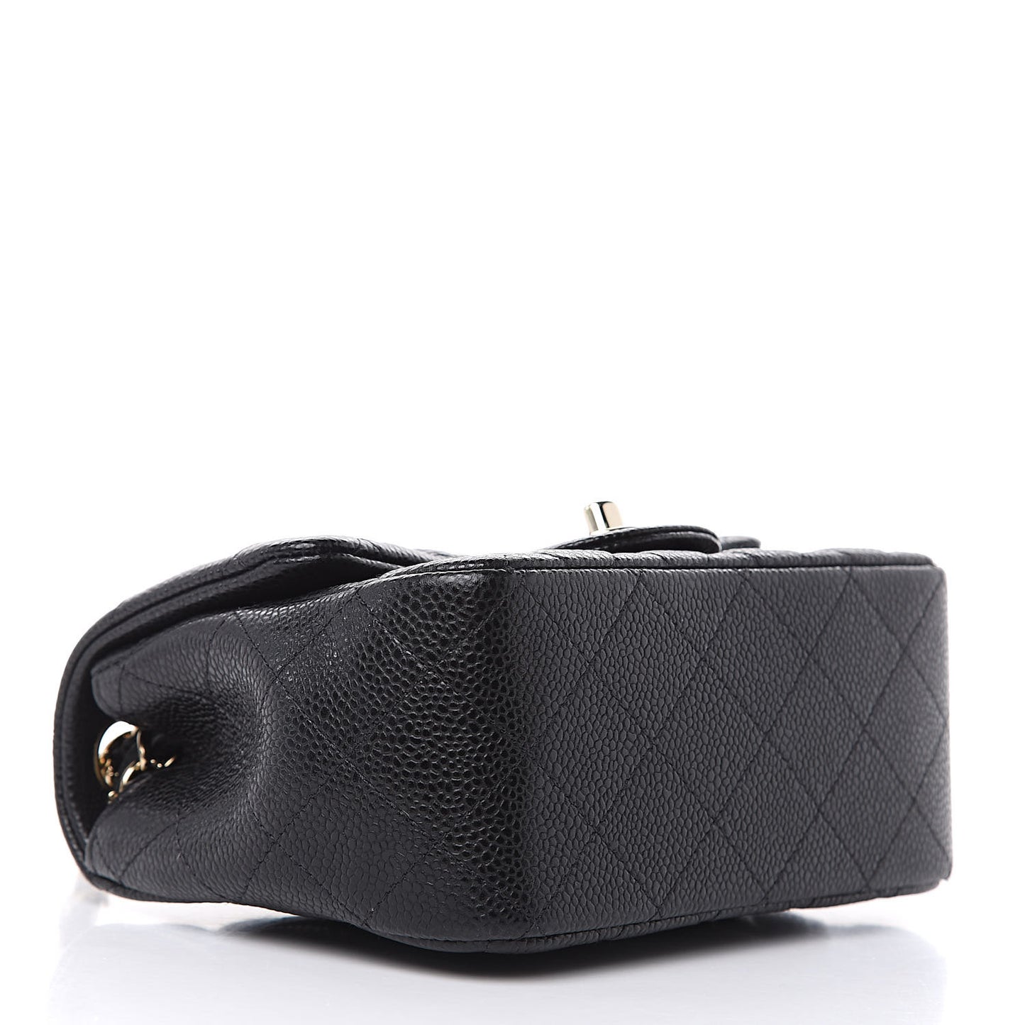 Caviar Quilted Mini Square Flap Black
