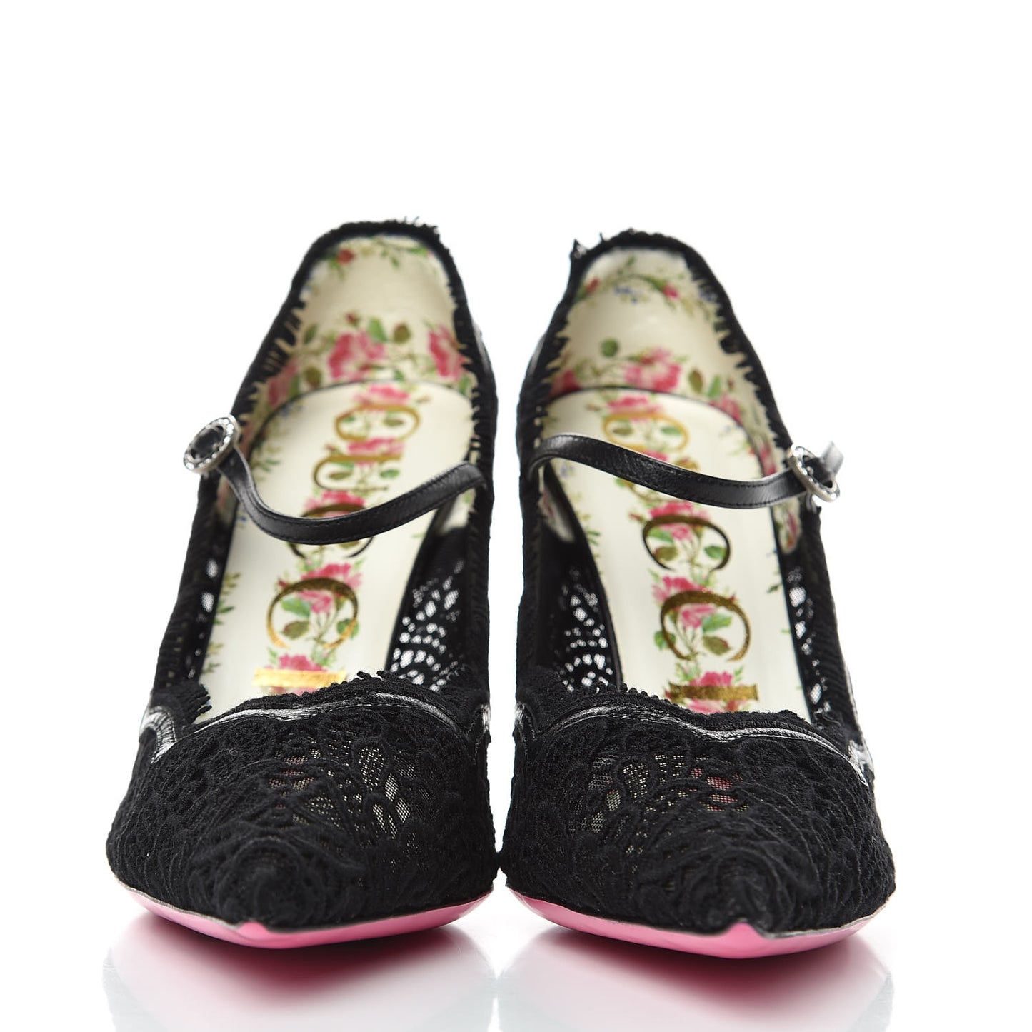 Lace Pizzo Venice Pumps 37.5 Black