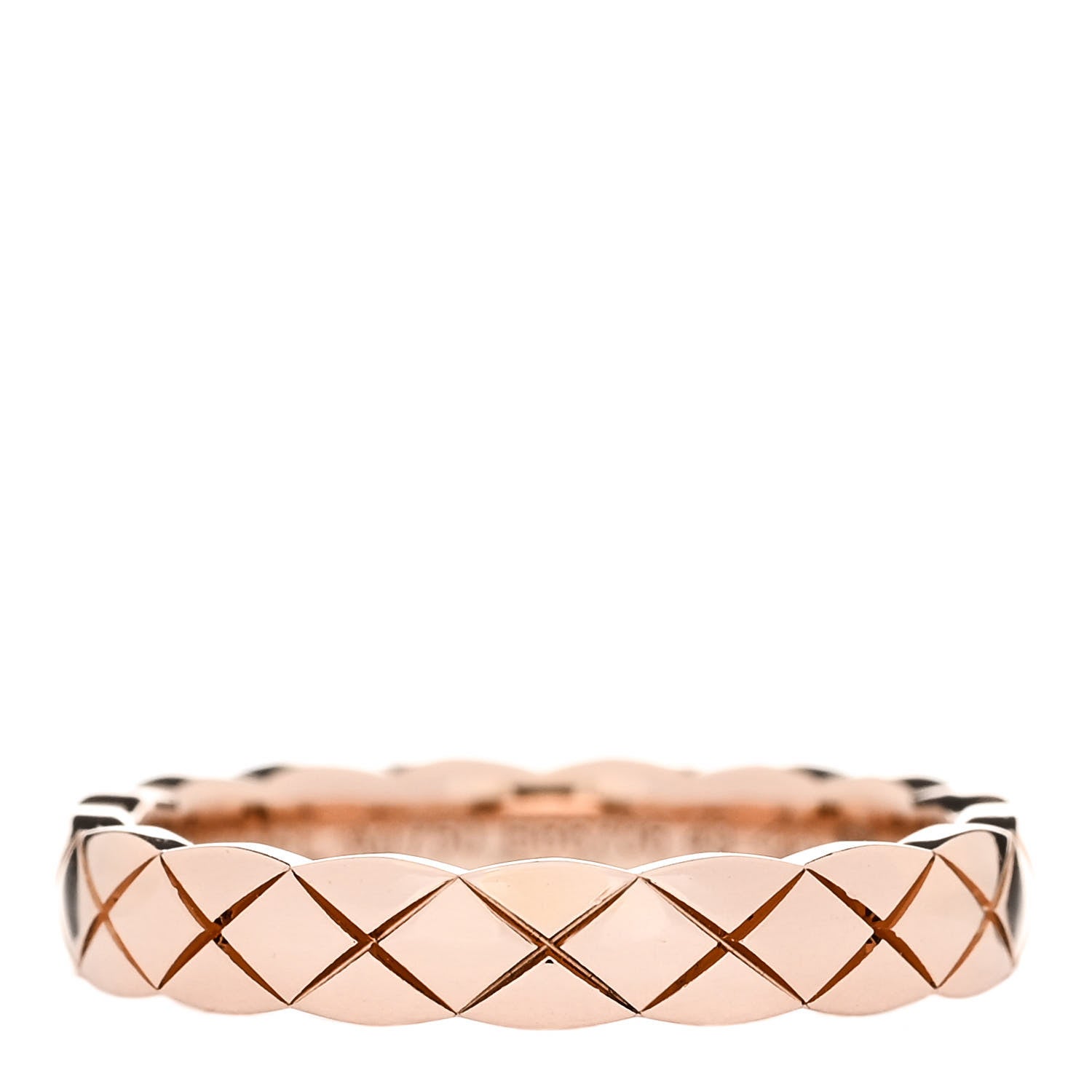Chanel 18K Beige Gold Mini Coco Crush Ring 49 4.75 1 of 4