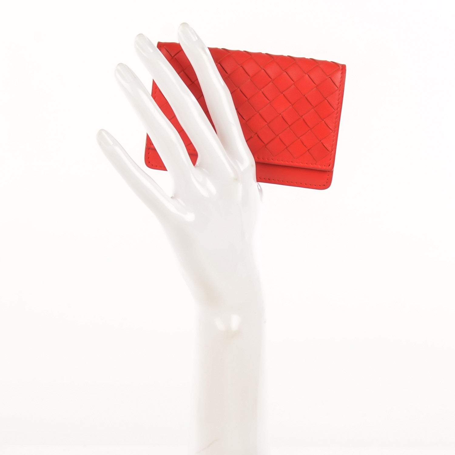 Bottega Veneta Nappa Intrecciato Woven Card Case Vesuvio 2 of 7