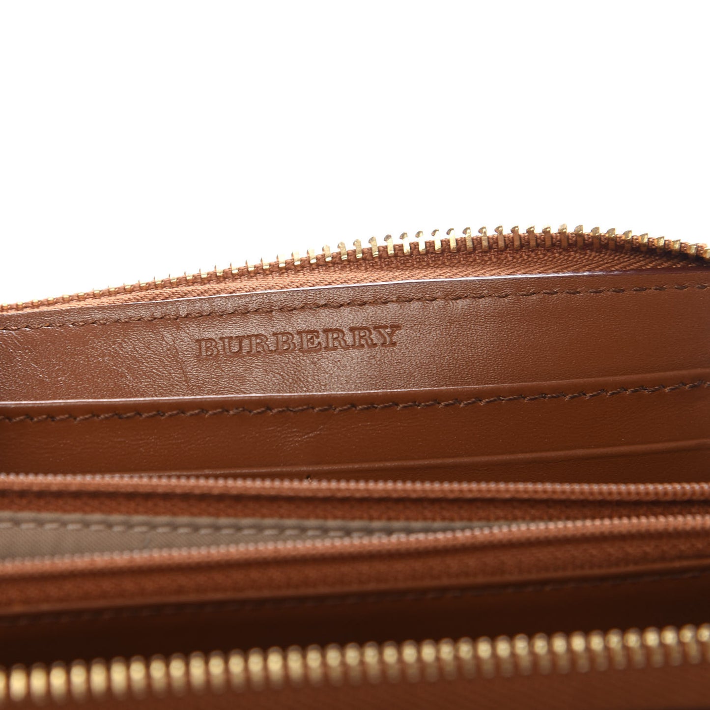 Haymarket Check Zip Around Wallet Tan