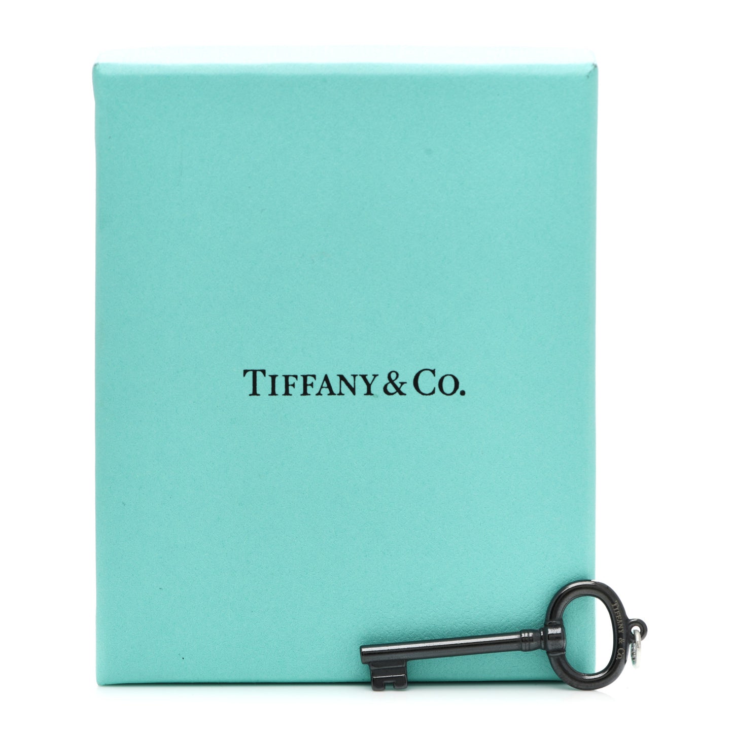 Black Titanium Oval Key Pendant