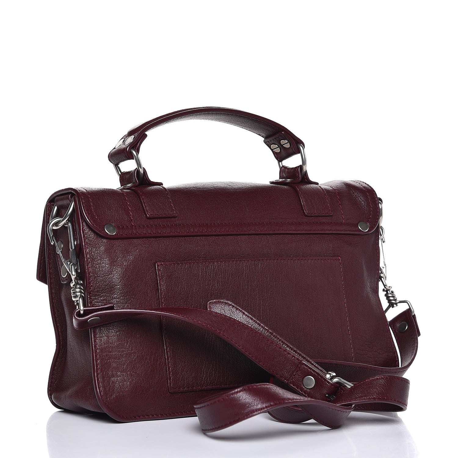Proenza Schouler Lambskin Tiny PS1 Satchel Oxblood 3 of 9