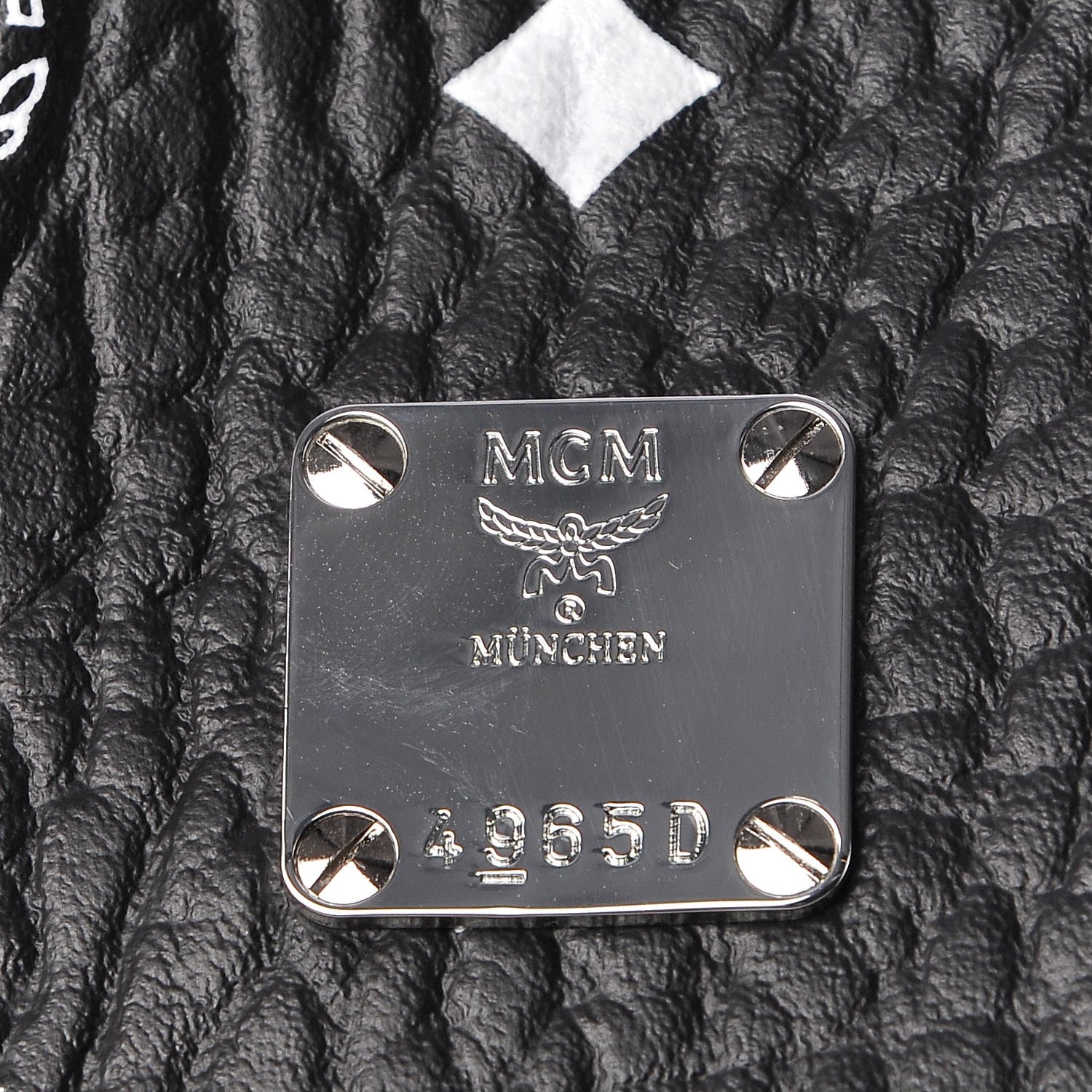 MCM Visetos Medium Reversible Shopper Tote Black 20 of 27