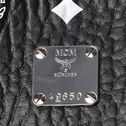 MCM Visetos Medium Reversible Shopper Tote Black 20 of 27