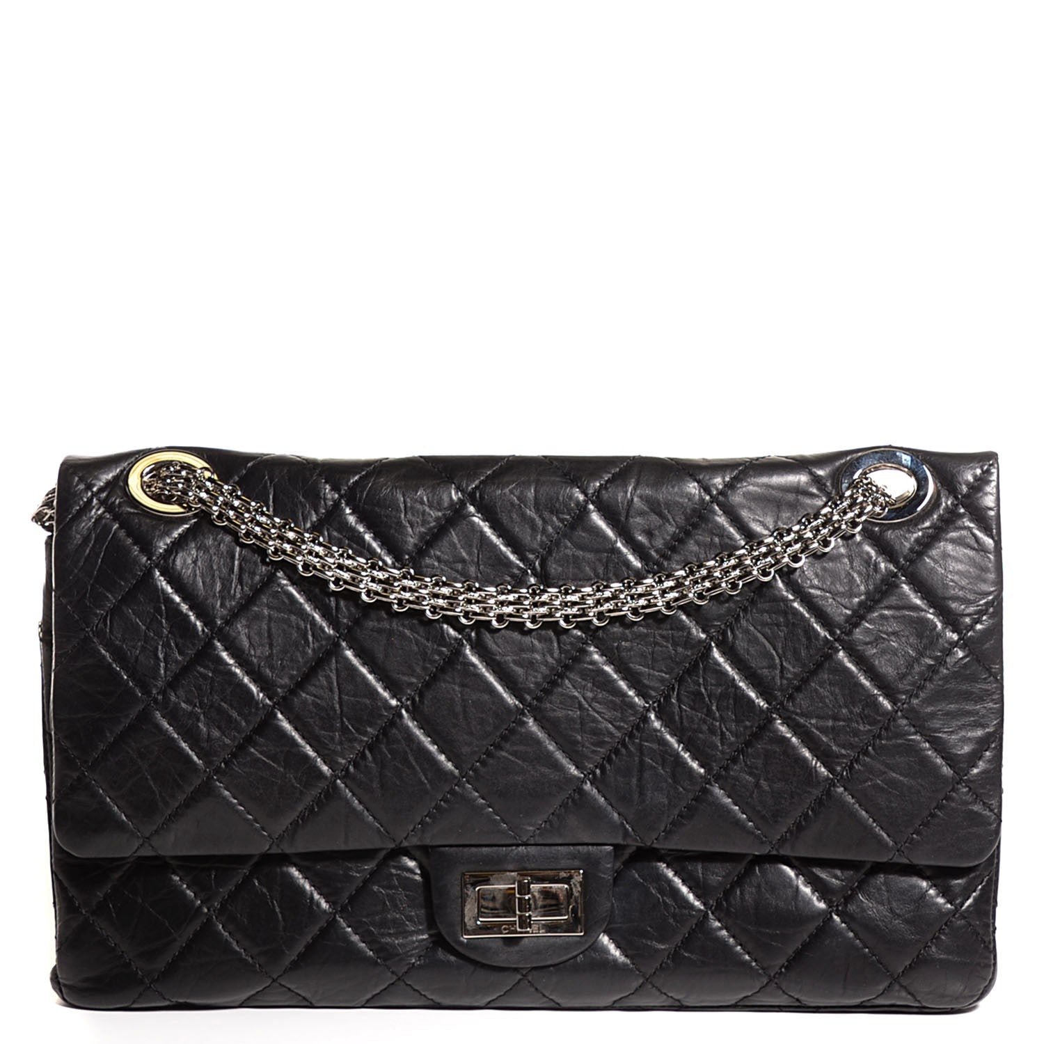 Chanel Aged Calfskin Mobile Art 2.55 Reissue Flap 228 Black 1 of 9