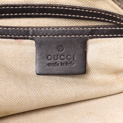 Gucci GG Supreme Monogram Medium Flat Messenger Bag Dark Brown 6 of 13