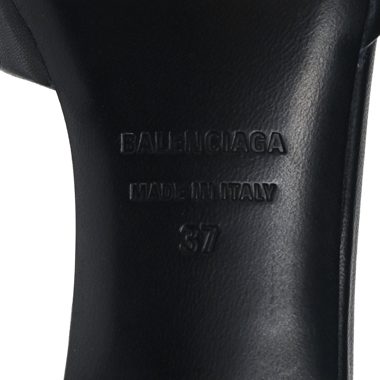 Soft Nappa BB Square Knife Pointed Toe 40mm Mules 37 Black