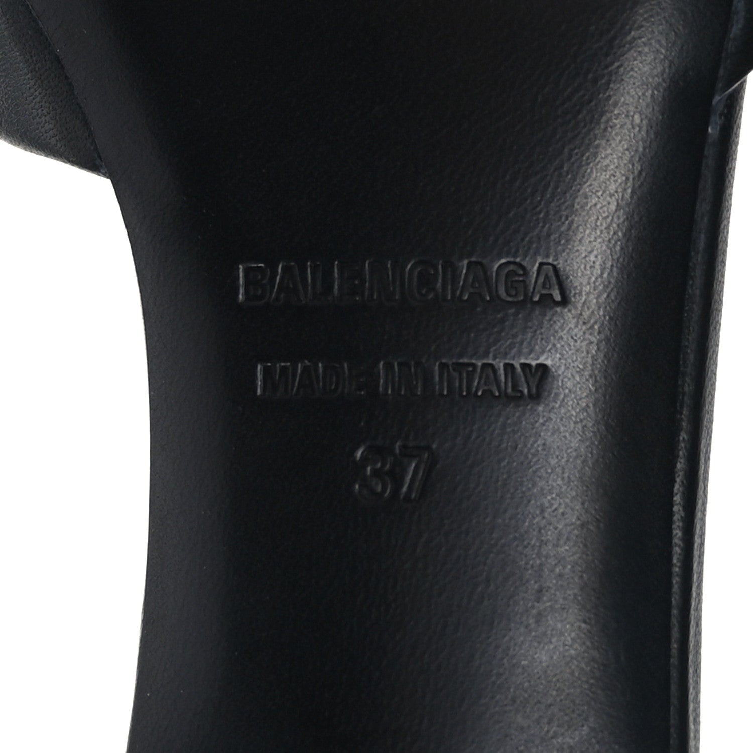 Balenciaga Soft Nappa BB Square Knife Pointed Toe 40mm Mules 37 Black 7 of 8