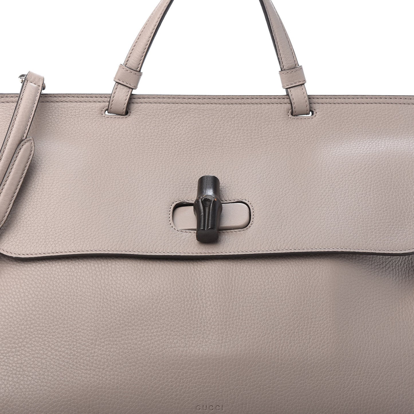 Cellarius Calfskin Large Bamboo Daily Top Handle Bag Storm Grey