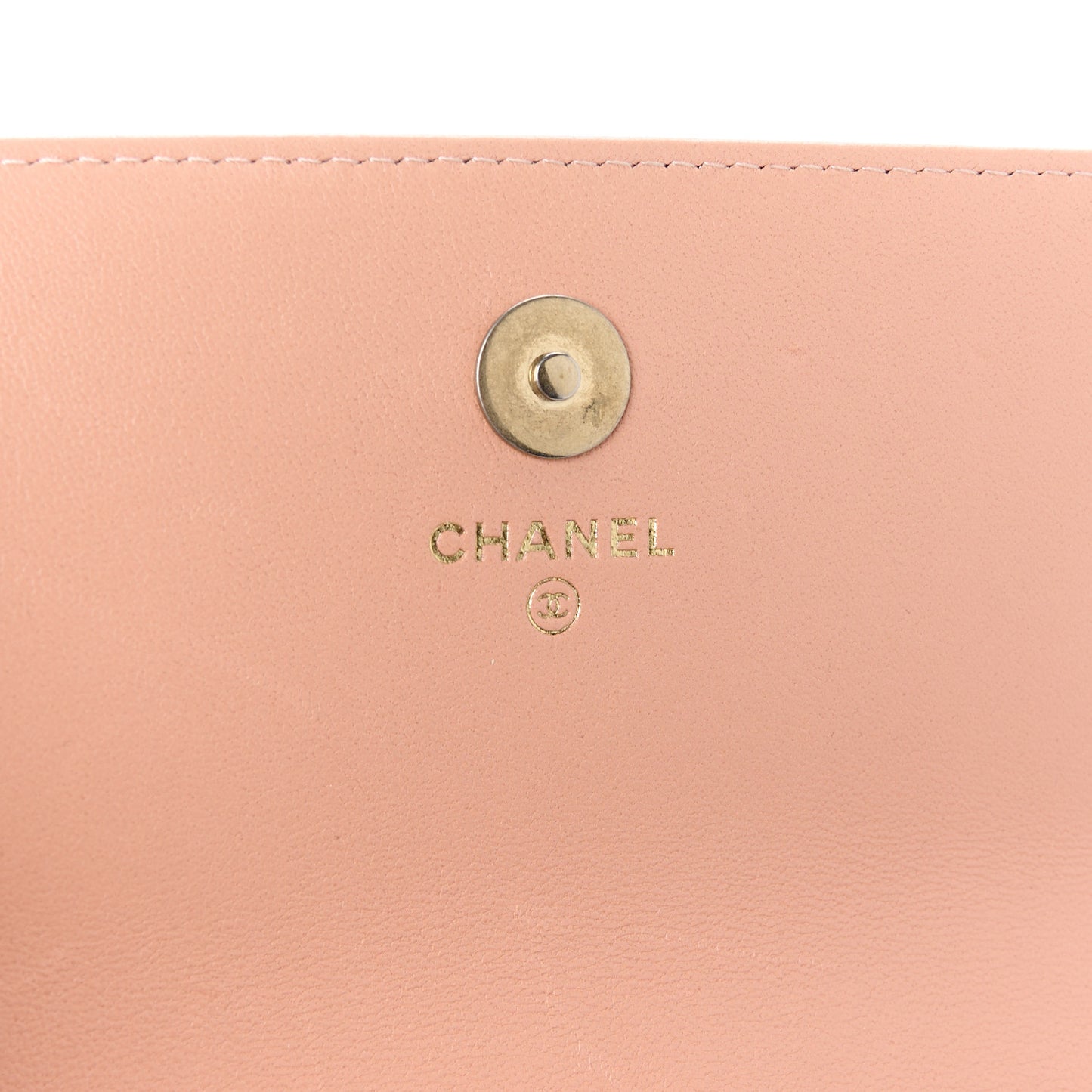 Lambskin Quilted Chanel 19 Flap Phone Holder With Chain Pink