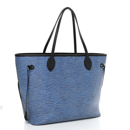 Louis Vuitton Epi Neverfull MM Denim Light 3 of 11