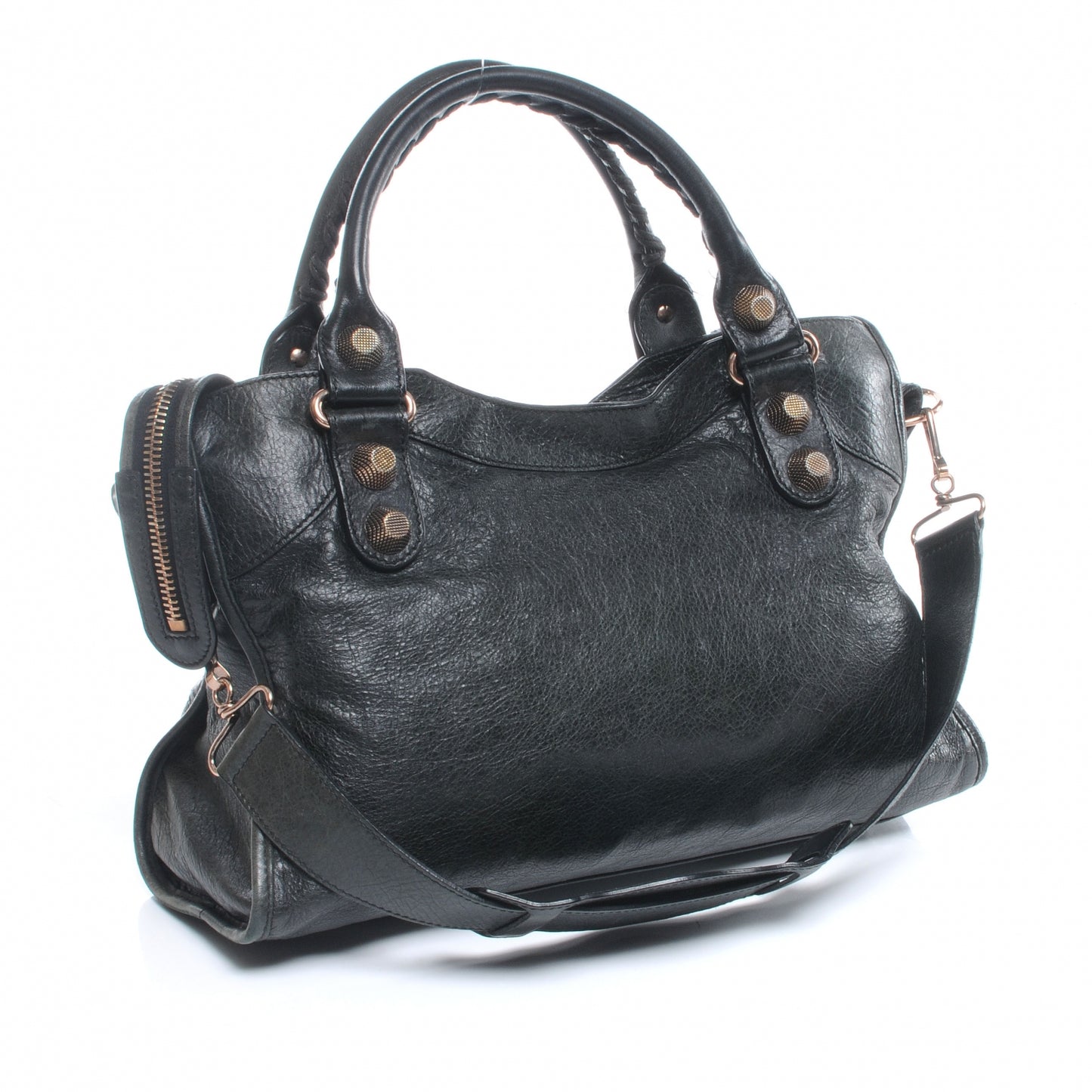 Agneau Giant 21 Rose Gold Hardware City Black