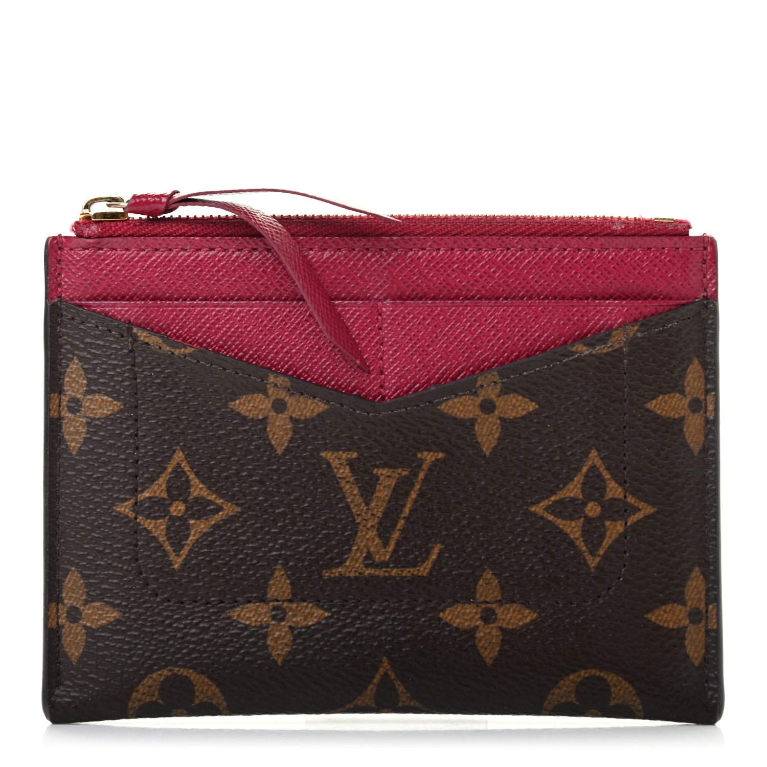 Louis Vuitton Monogram Zipped Card Holder Fuchsia 1 of 7