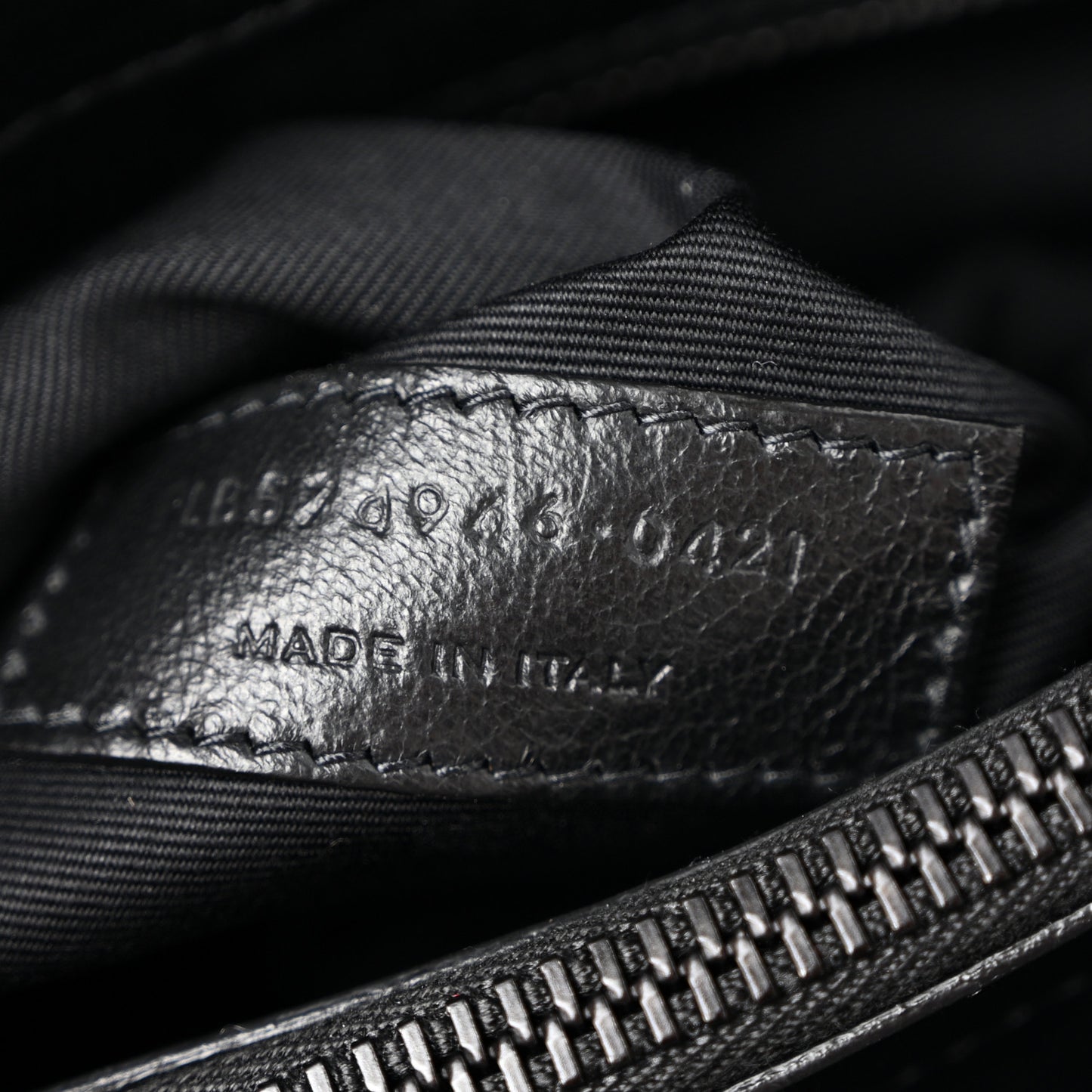 Calfskin Y Quilted Monogram Monochrome Medium Loulou Chain Satchel Black