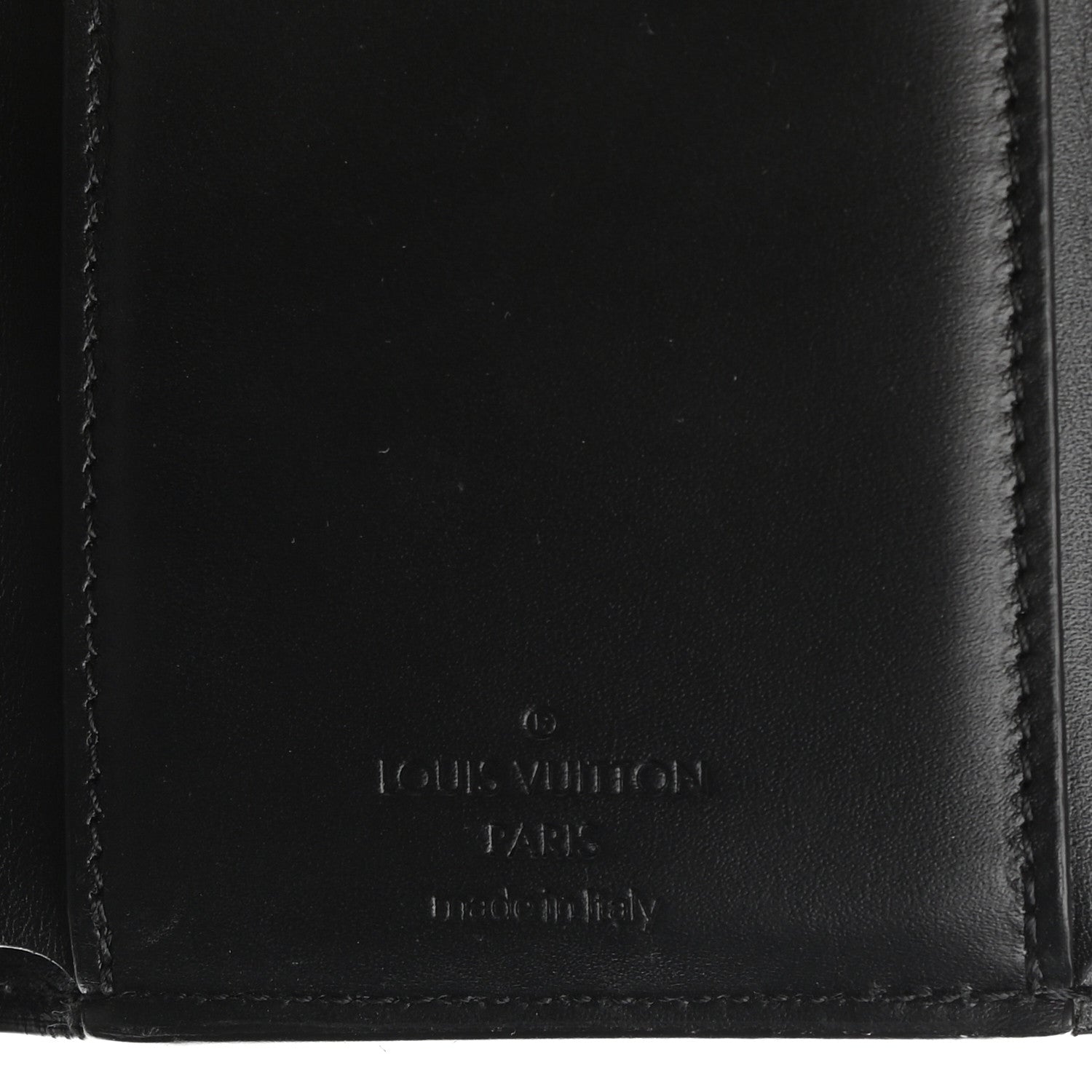 Louis Vuitton Patent Calfskin Monogram Cherrywood Compact Wallet Black 11 of 12