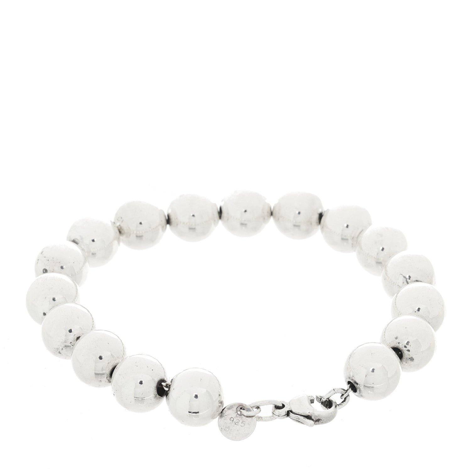Tiffany Sterling Silver 10mm HardWear Ball Bracelet 2 of 3