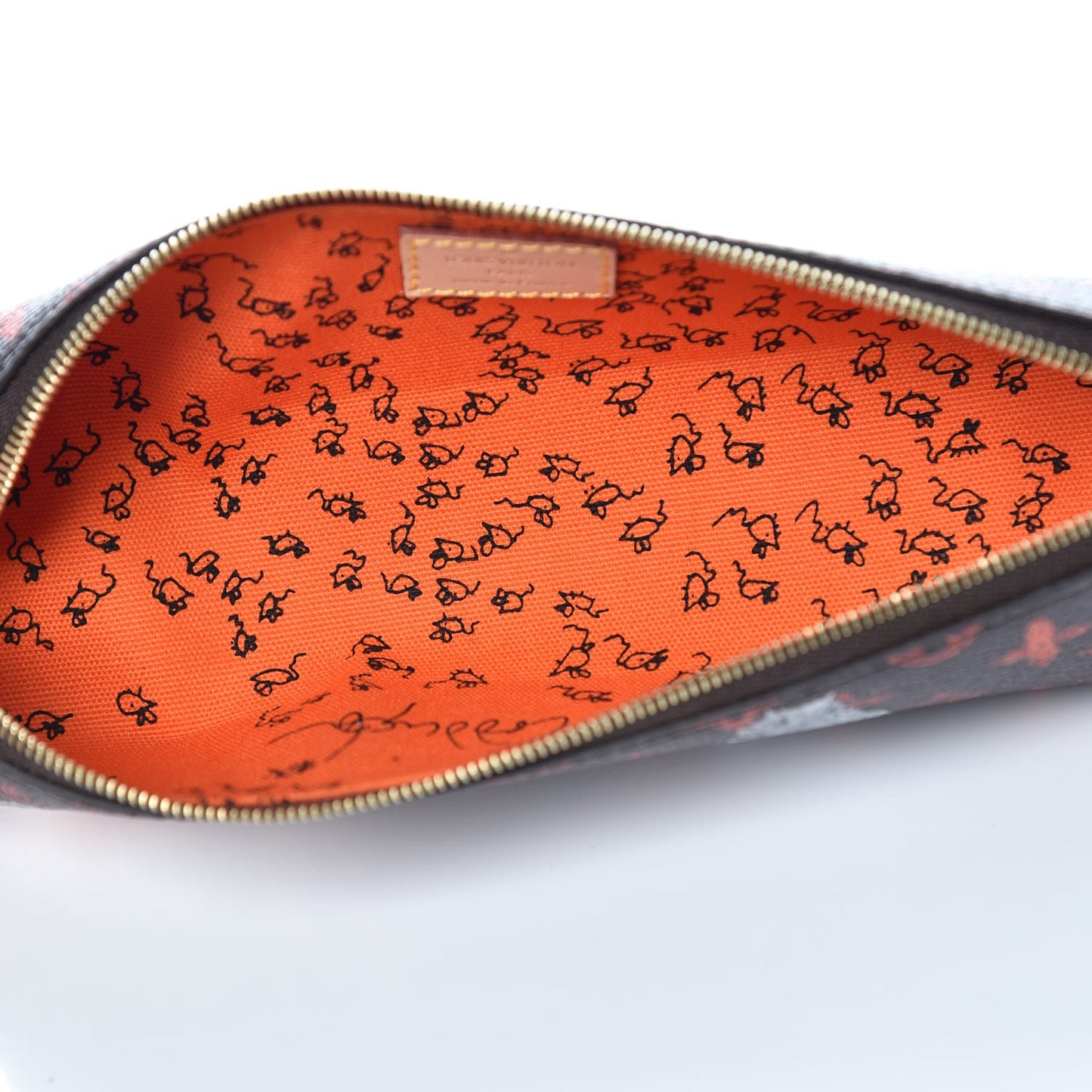 Catogram Elizabeth Pouch Orange Marron