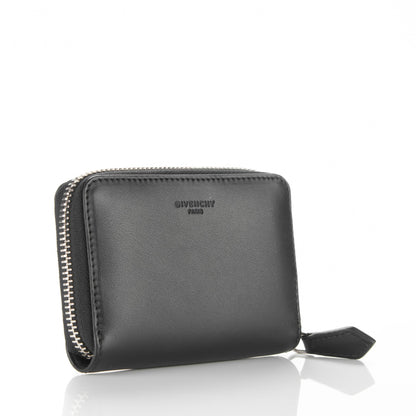 Givenchy Calfskin Iconic Bambi Print Mini Zip Wallet Black White 3 of 7