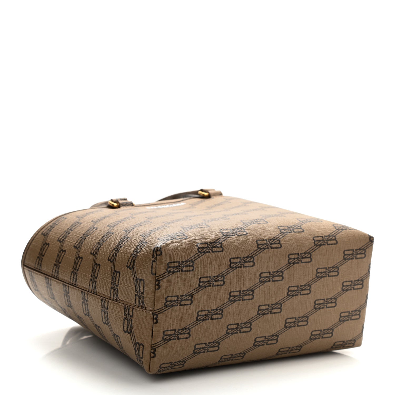 Balenciaga Coated Canvas BB Monogram Small Signature East West Shopper Bag Beige Brown 4 of 10