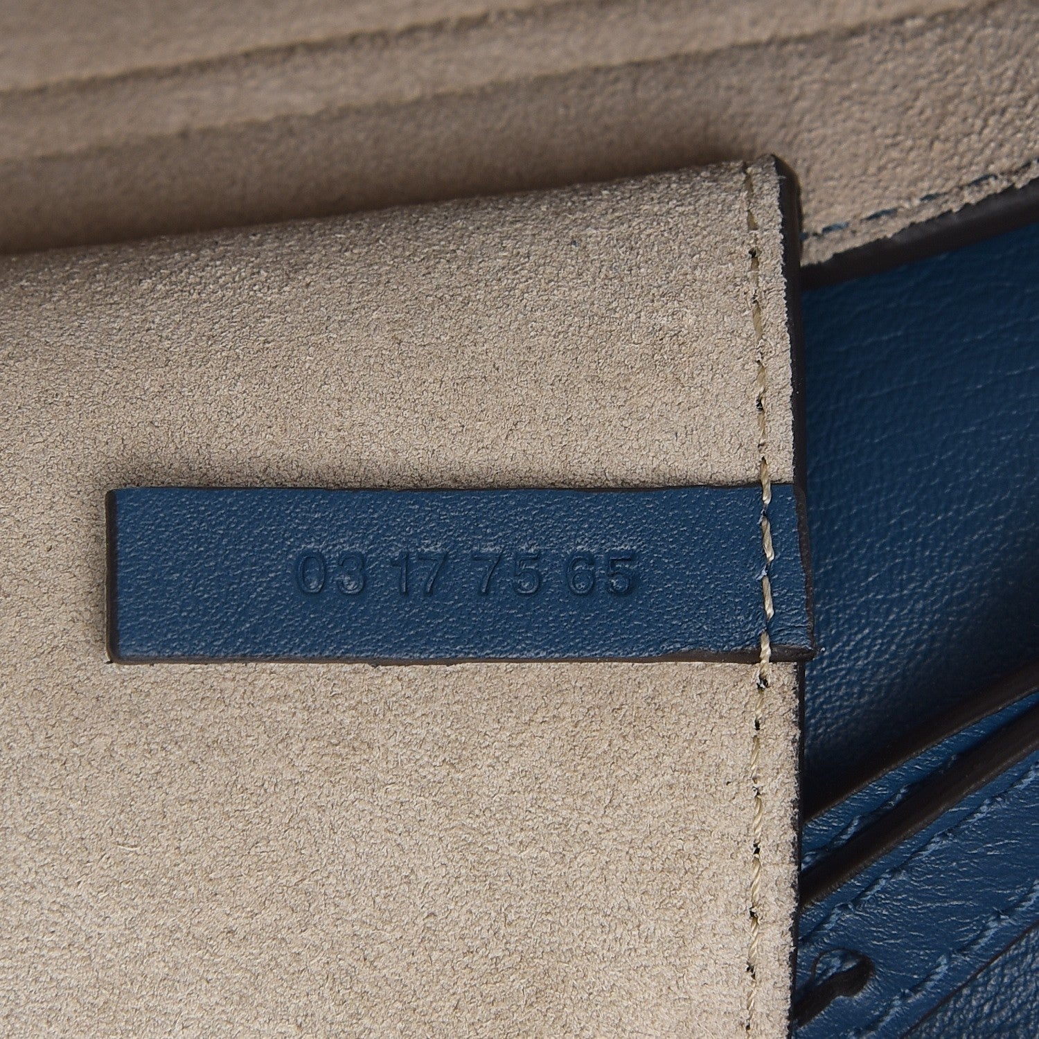 Chloe Suede Calfskin Mini Faye Shoulder Bag Majolica Blue 7 of 9