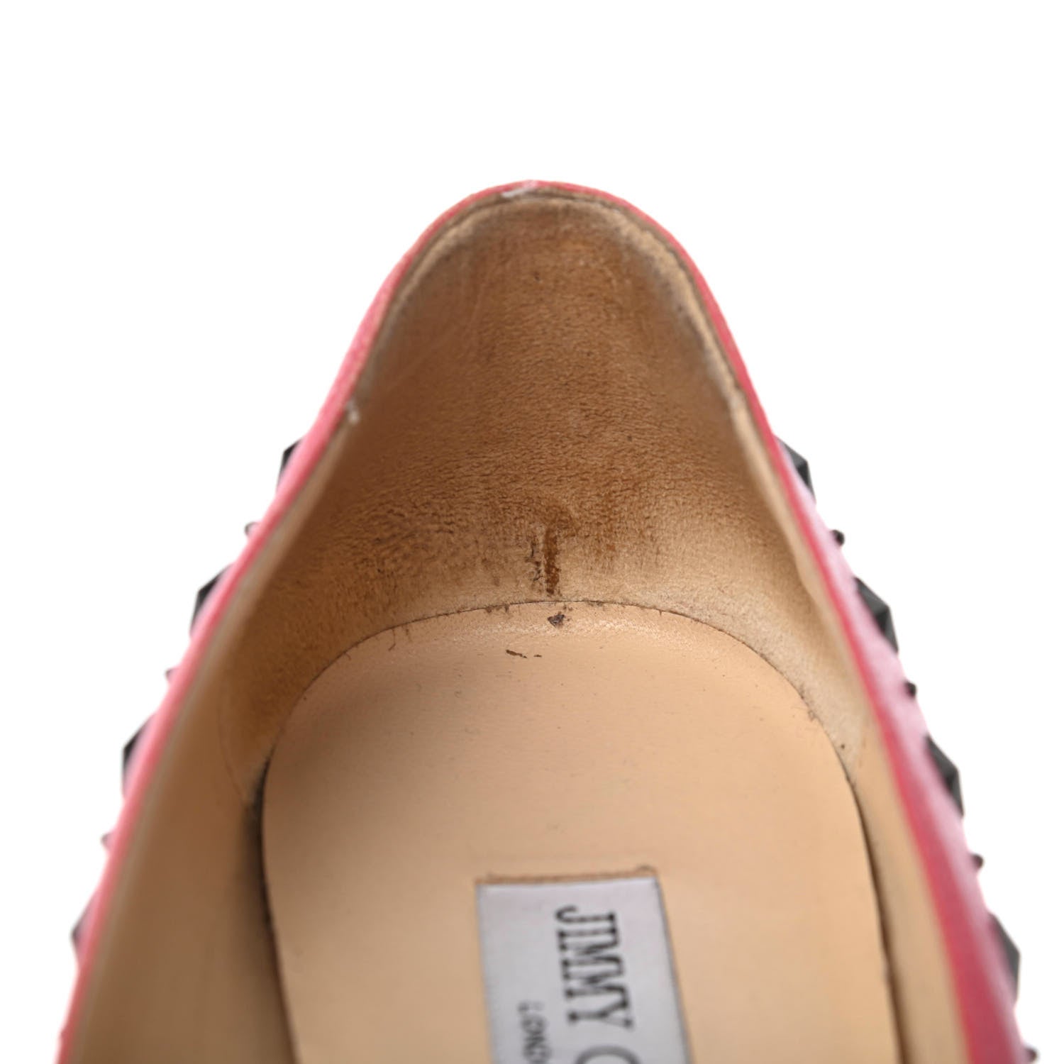 Jimmy Choo Calfskin Windsor Star Flats 40 Pink 10 of 10