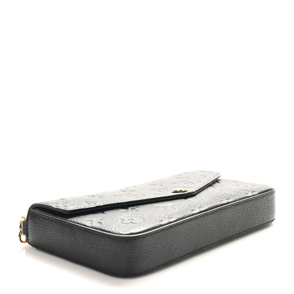 Louis Vuitton Empreinte Pochette Felicie Chain Wallet Black 4 of 9