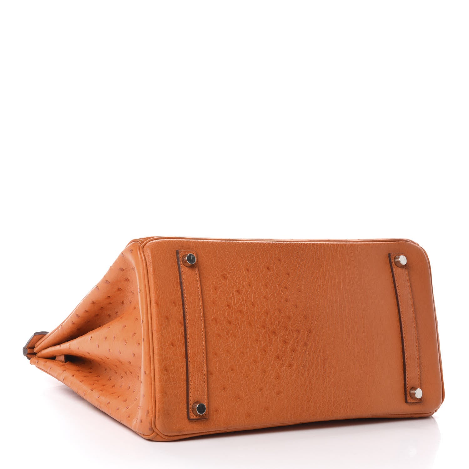 Hermes Ostrich Birkin 35 Orange 5 of 41