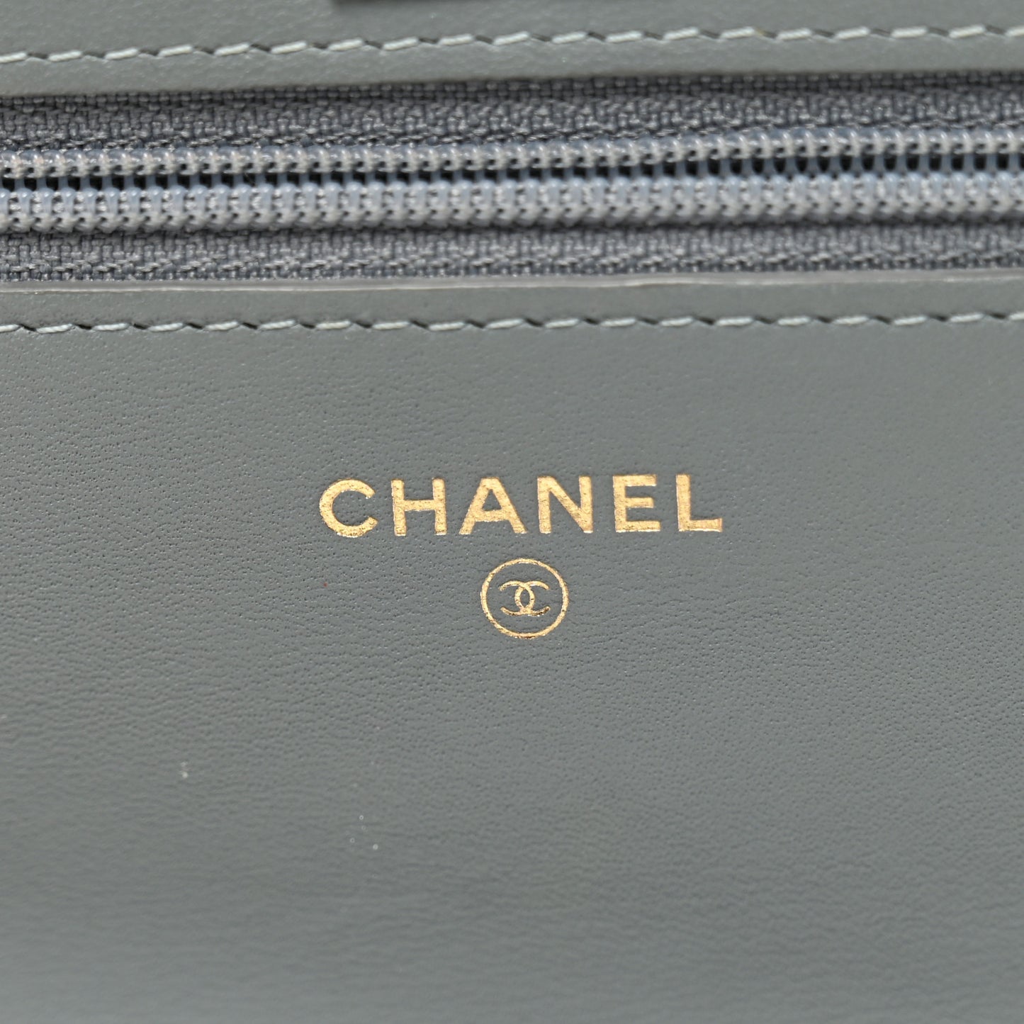 Snakeskin Wallet On Chain WOC Light Blue