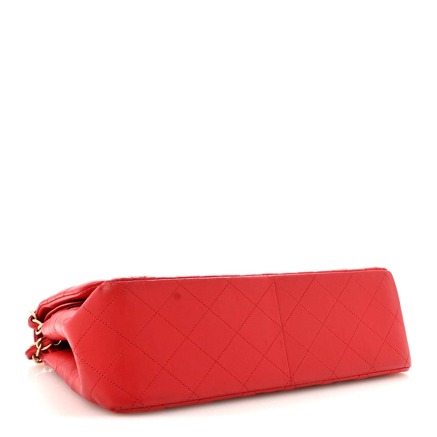 Chanel Lambskin Quilted Jumbo Double Flap Red 4 of 14
