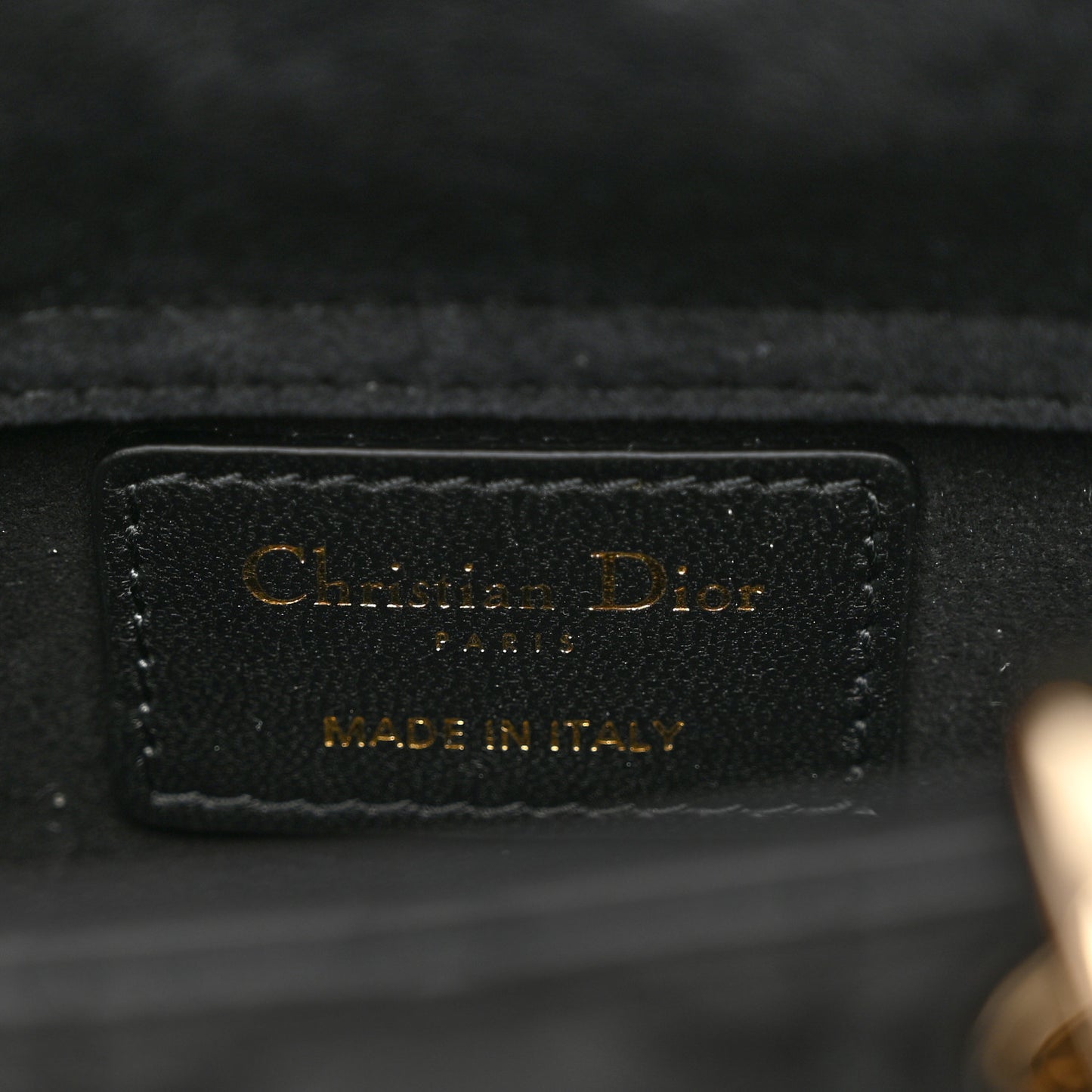 Lambskin Cannage Micro Lady D-Joy Black