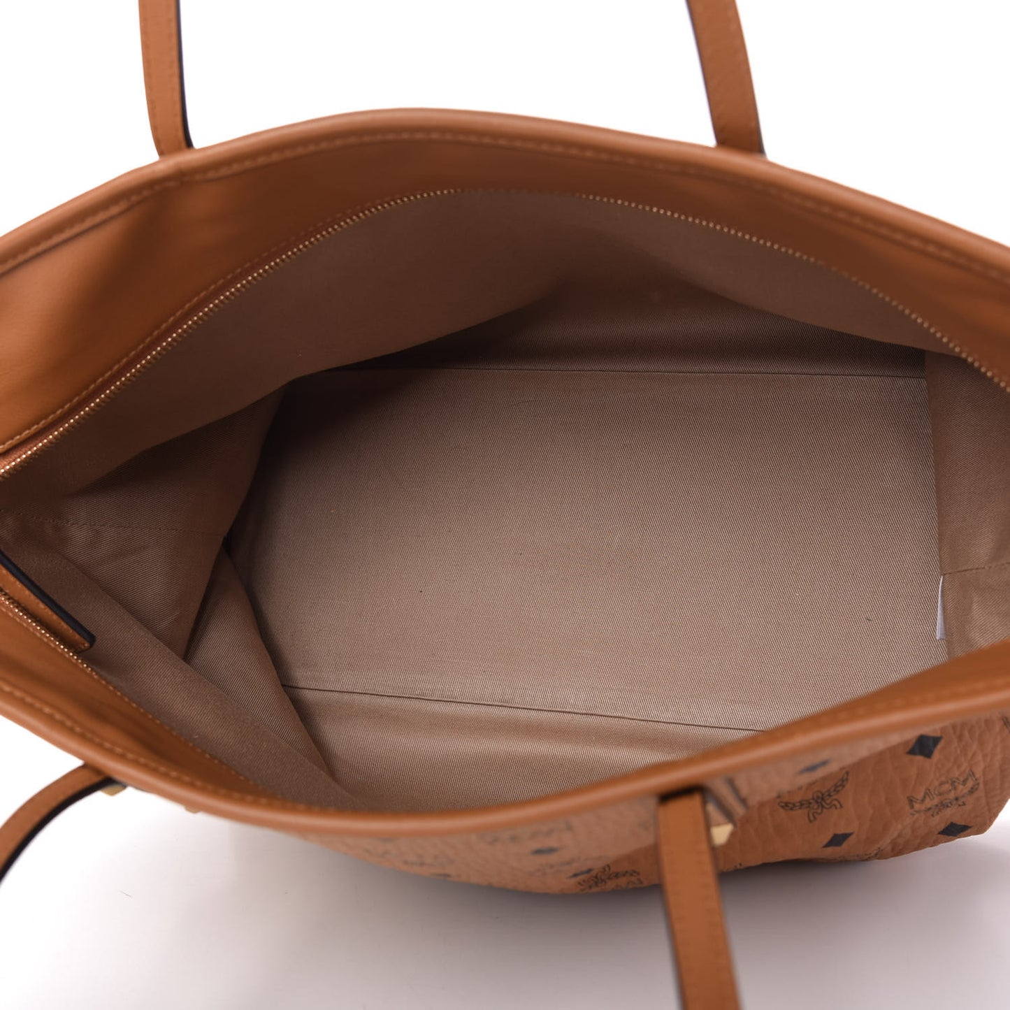 Visetos Medium Anya Essential Victory Patch Shopper Tote Cognac