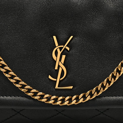 Saint Laurent Lambskin Quilted Monogram Mini Nolita Black 6 of 8
