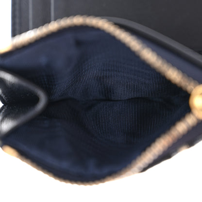 Christian Dior Oblique Saddle Lotus Wallet Blue 6 of 12